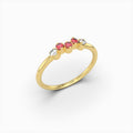 Natural Ruby and Diamond Ring in Gold - Joyce