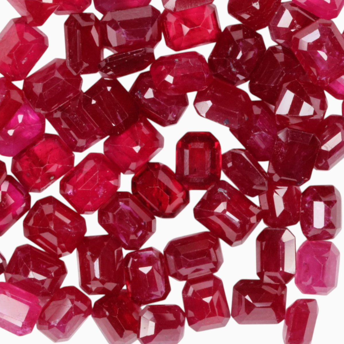 Buy Loose Natural Ruby Gemstone In Octagon Cut Shape  5x4mm Size
