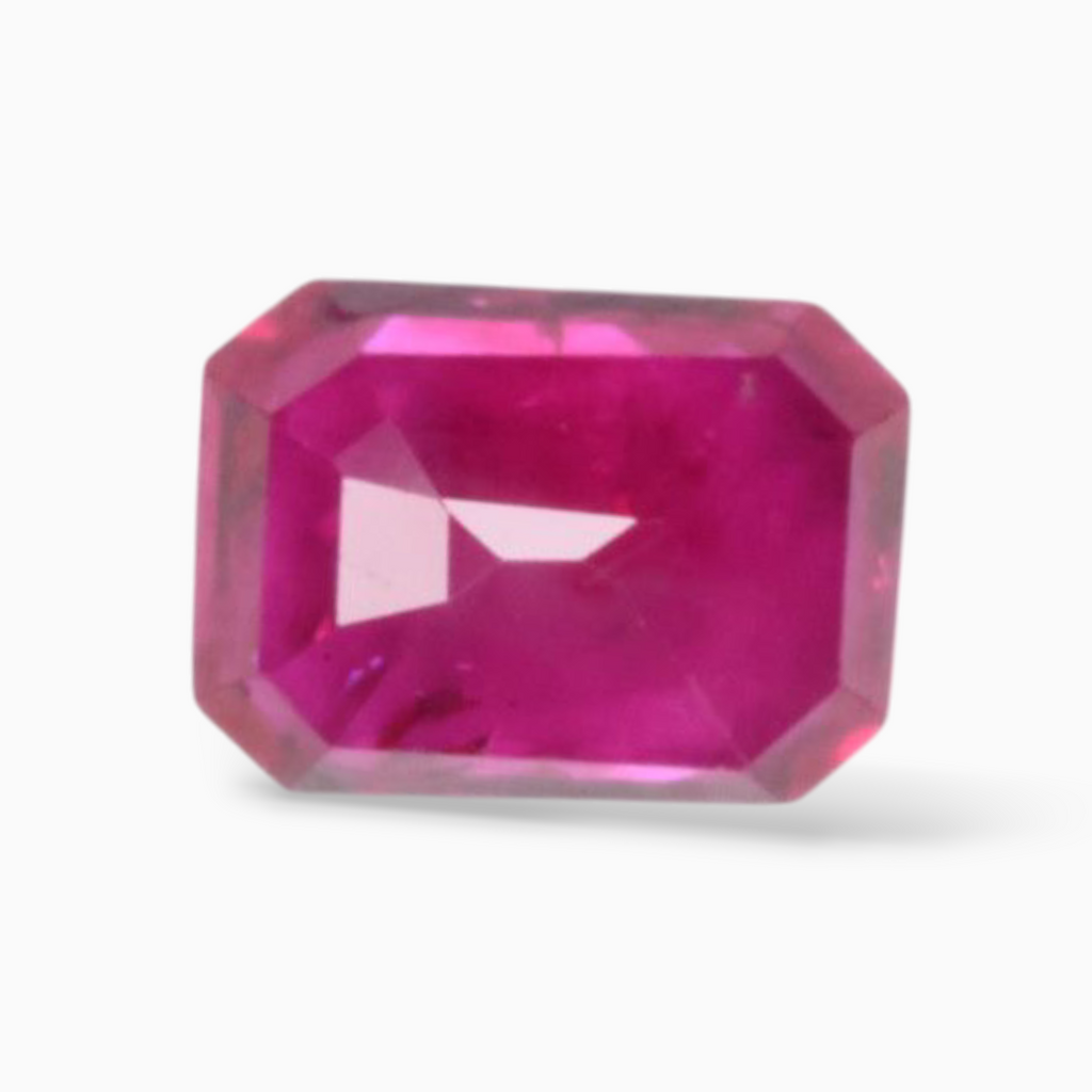 Sale On Mozambique Natural Ruby Gemstone In Octagon Cut Shape 0.70 Carats & 6x4mm Size