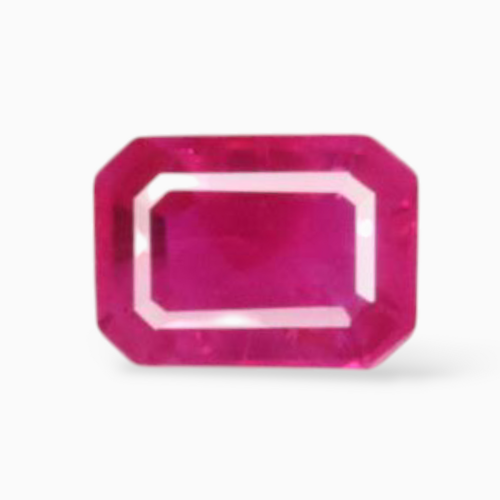 Sale On Mozambique Natural Ruby Gemstone In Octagon Cut Shape 0.70 Carats & 6x4mm Size