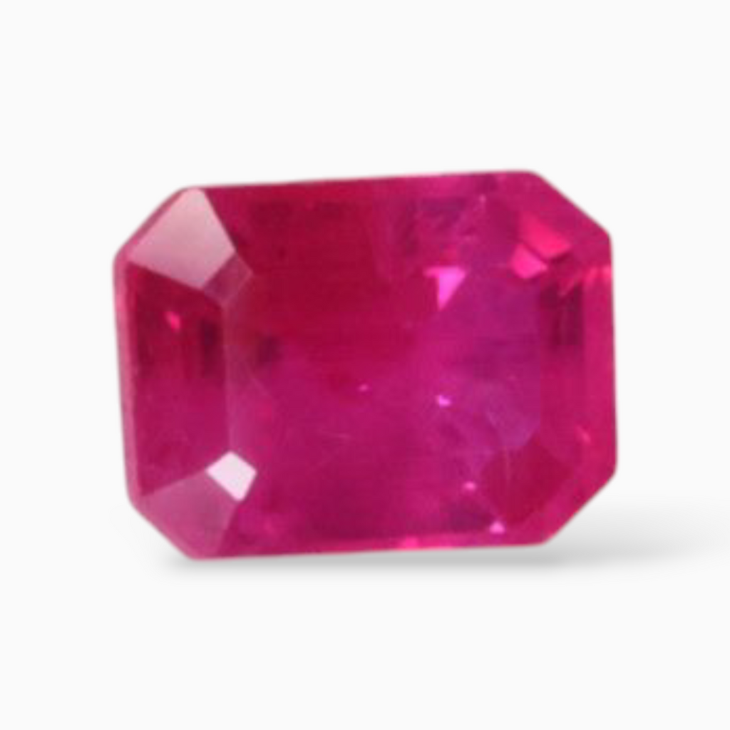 Sale On Mozambique Natural Ruby Gemstone In Octagon Cut Shape 0.70 Carats & 6x4mm Size