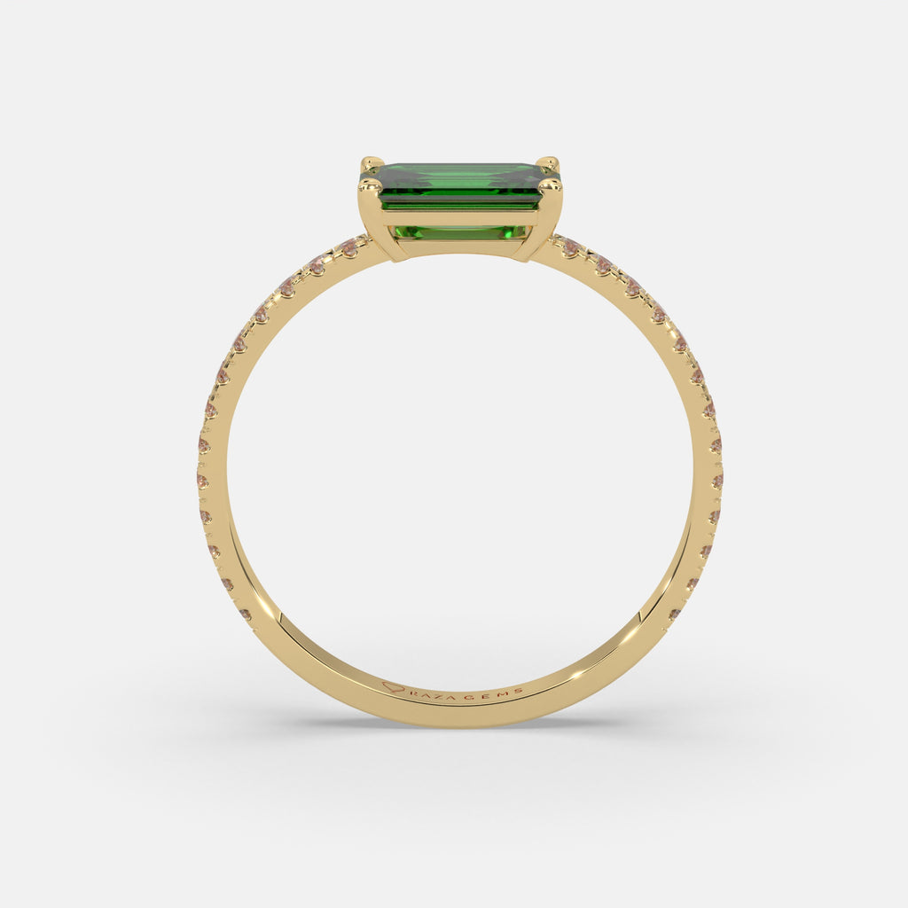 Ruwa Emerald Ring 18k Yellow Gold