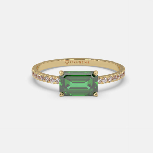 Ruwa Emerald Ring 18k Yellow Gold