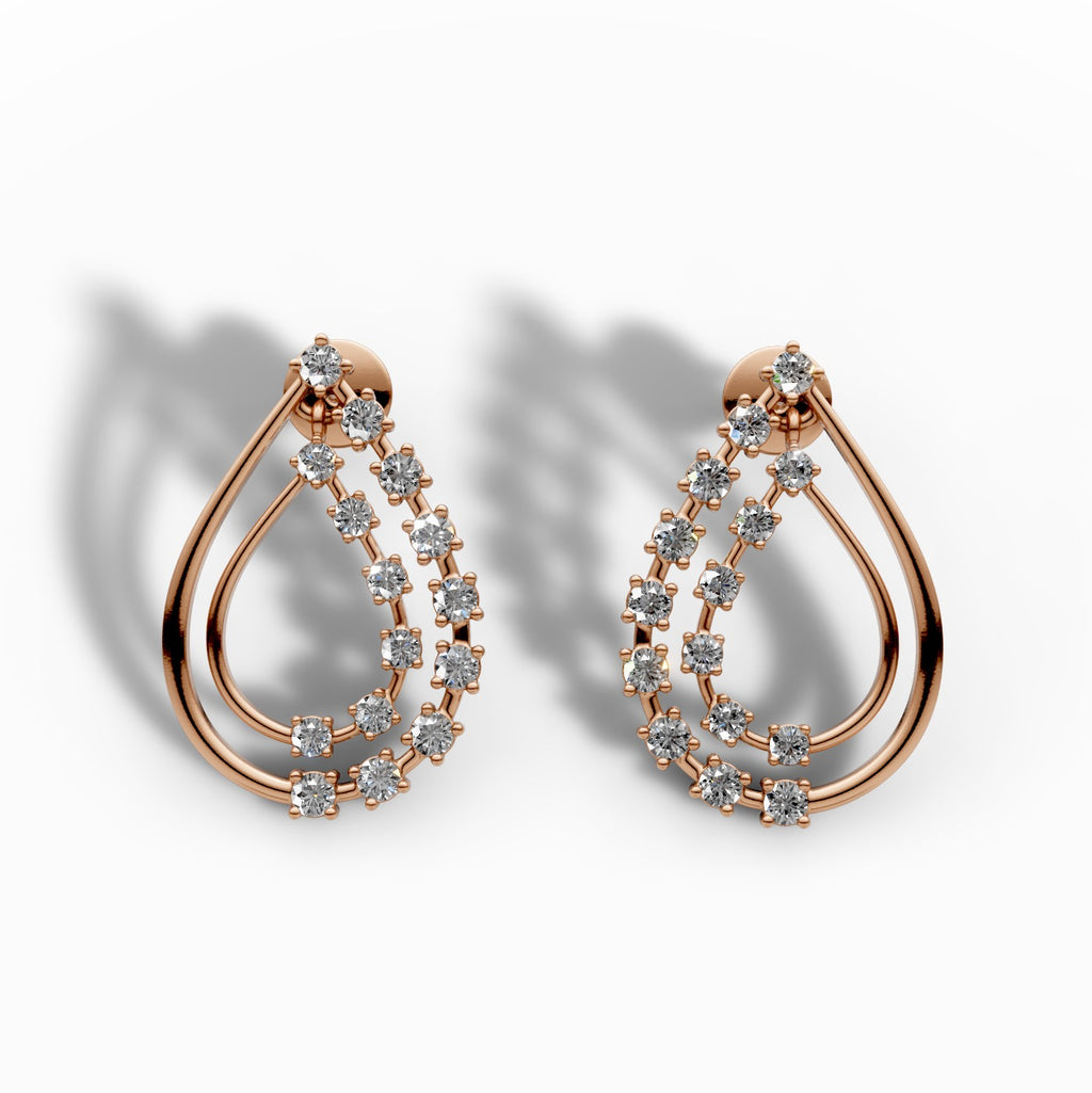 Diamond Pendant & Earrings Set – 18K Gold, 7.50g (Total Diamond Weight: 1.76 ct)