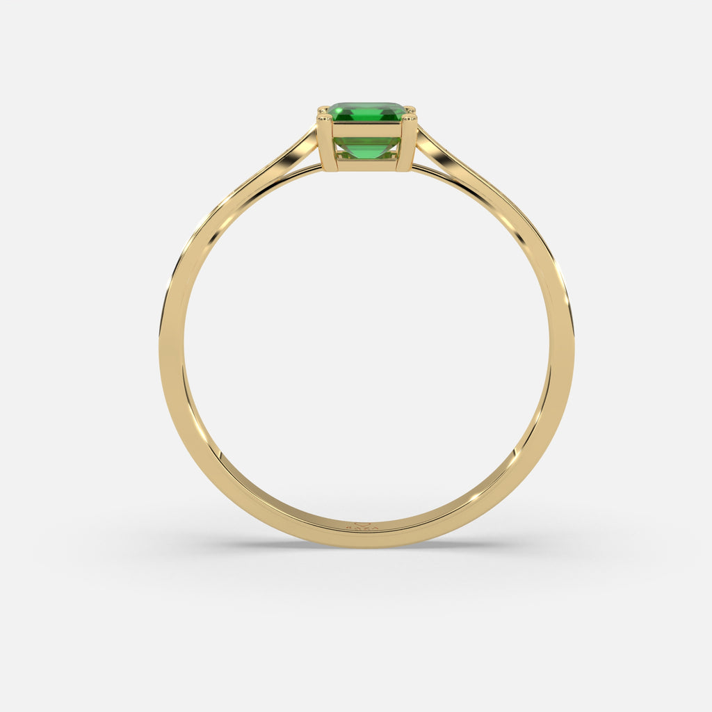 Sabah Emerald Ring 18k Yellow Gold