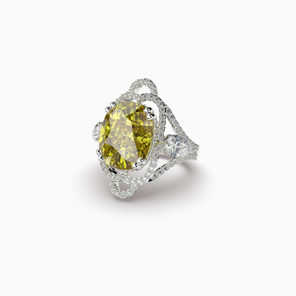 Samantha Ring with Natural Yellow Spinel – Bright and Elegant Design
