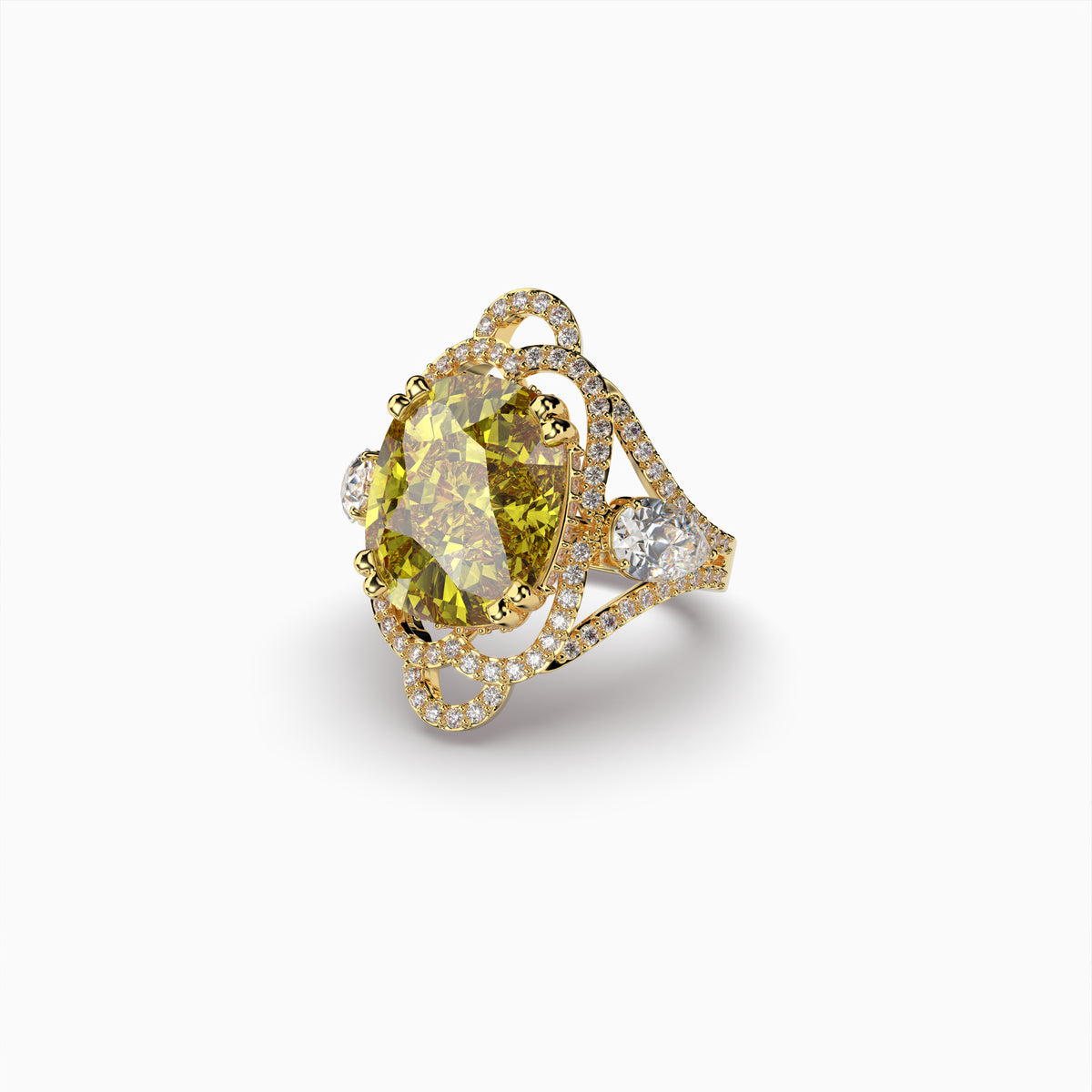 Samantha Ring with Natural Yellow Spinel – Bright and Elegant Design