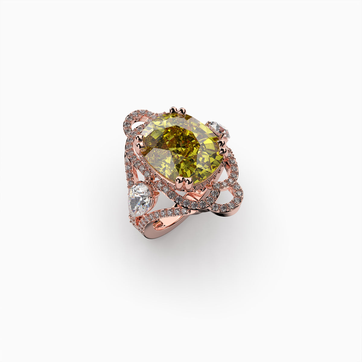 Samantha Ring with Natural Yellow Spinel – Bright and Elegant Design