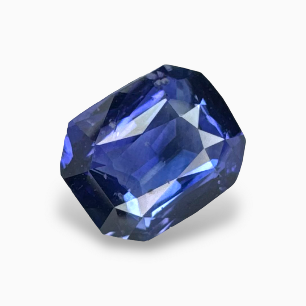 Natural Blue Sapphire Stone 2.54 Carats Emerald Cut 8.5 x 6.9 mm