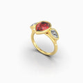 Natural Ruby Ring with Natural Diamonds