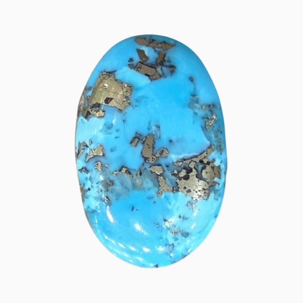 Shajri Feroza Stone (Turquoise) 23.32 Carats 24x16.5 mm from Iran
