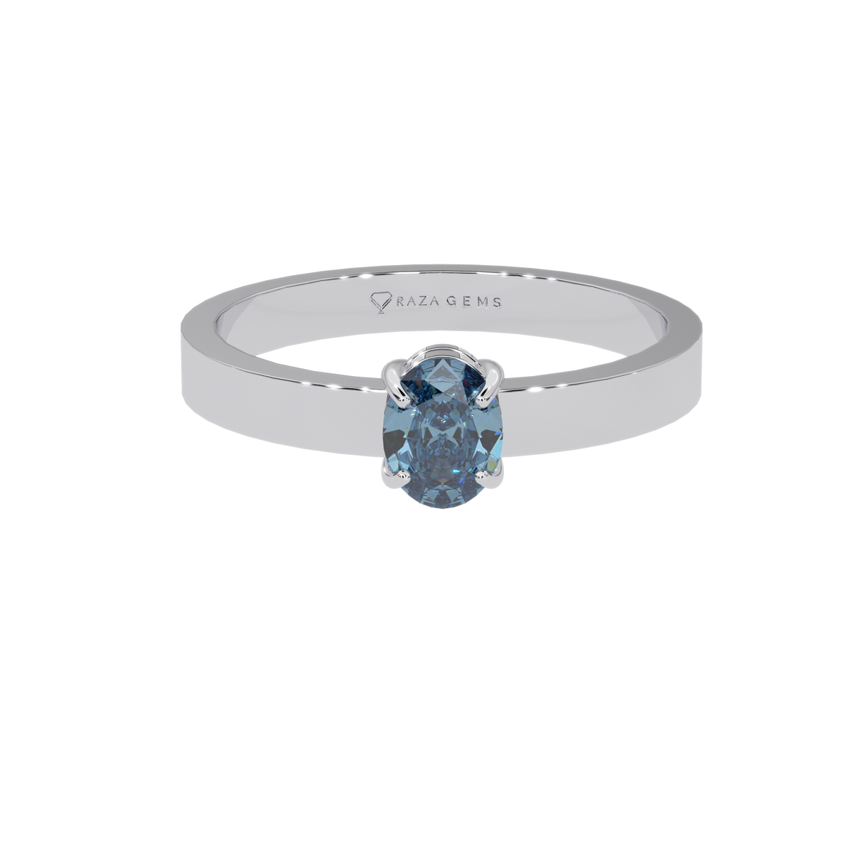 Aquamarine Ring Arshia Silver