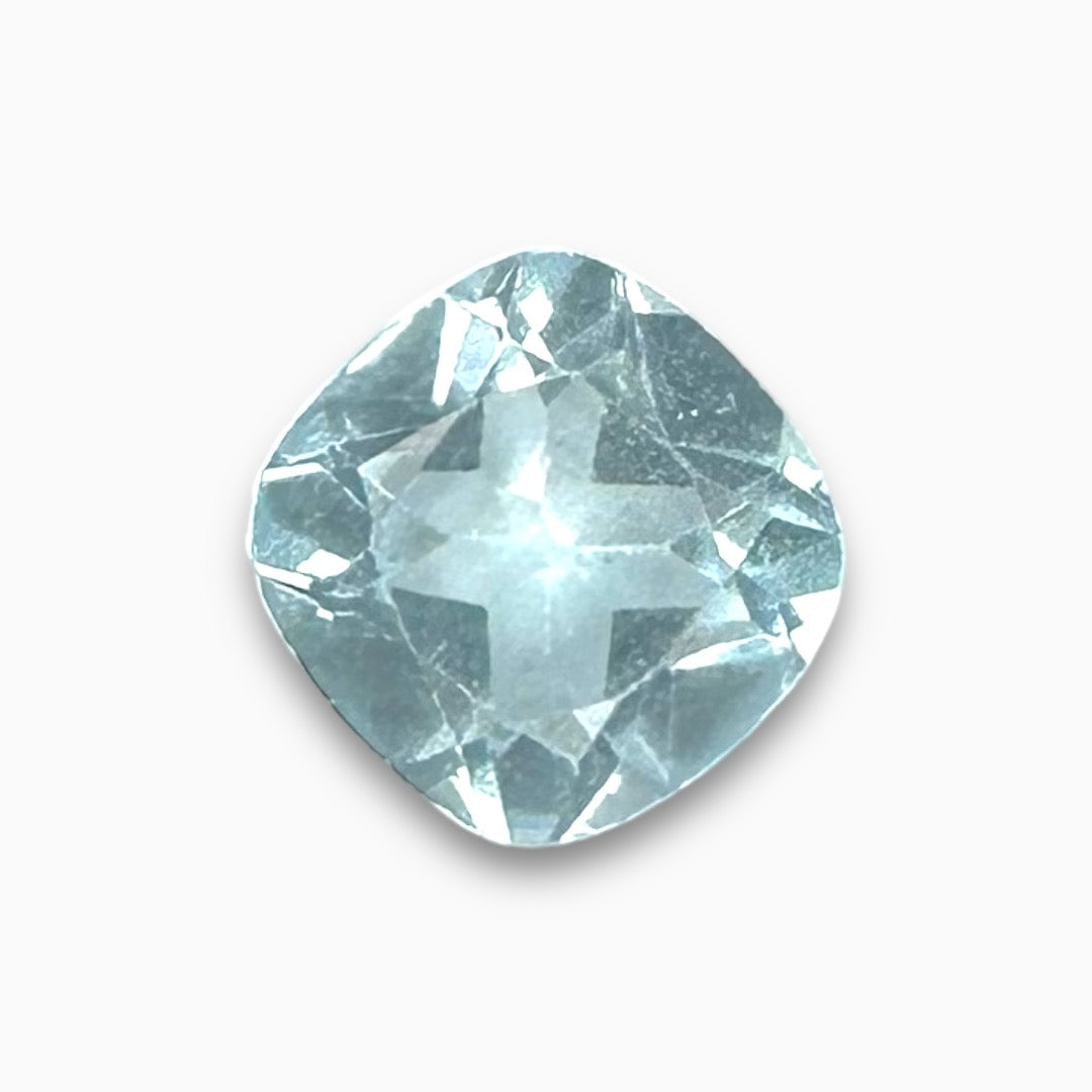 Buy Natural Sky Blue Topaz Stone 1.63 Carats Cushion Shape Size 7X7mm