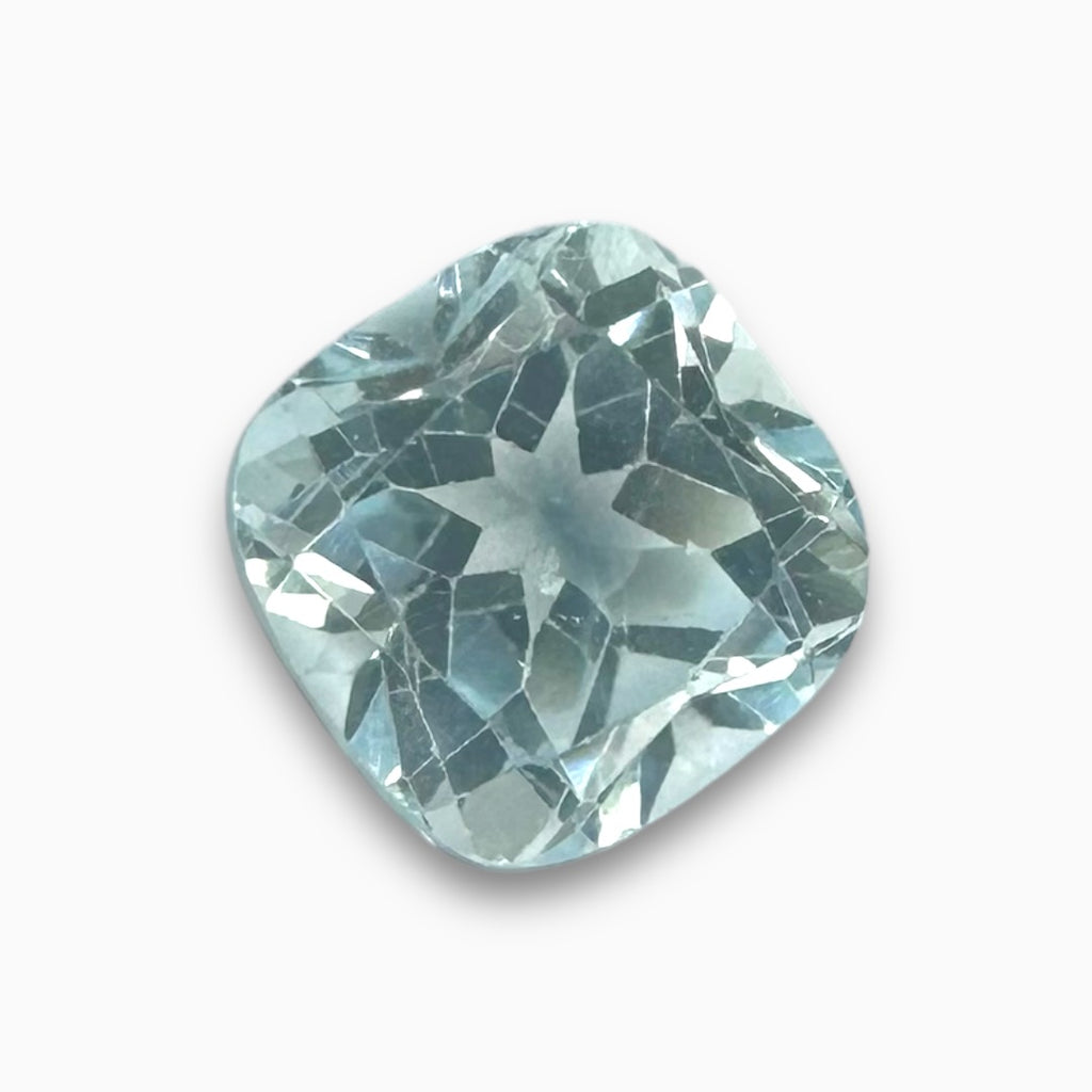 Buy Metallic Blue Color Topaz 1.93 Carats Cushion Shape Size 7X7mm