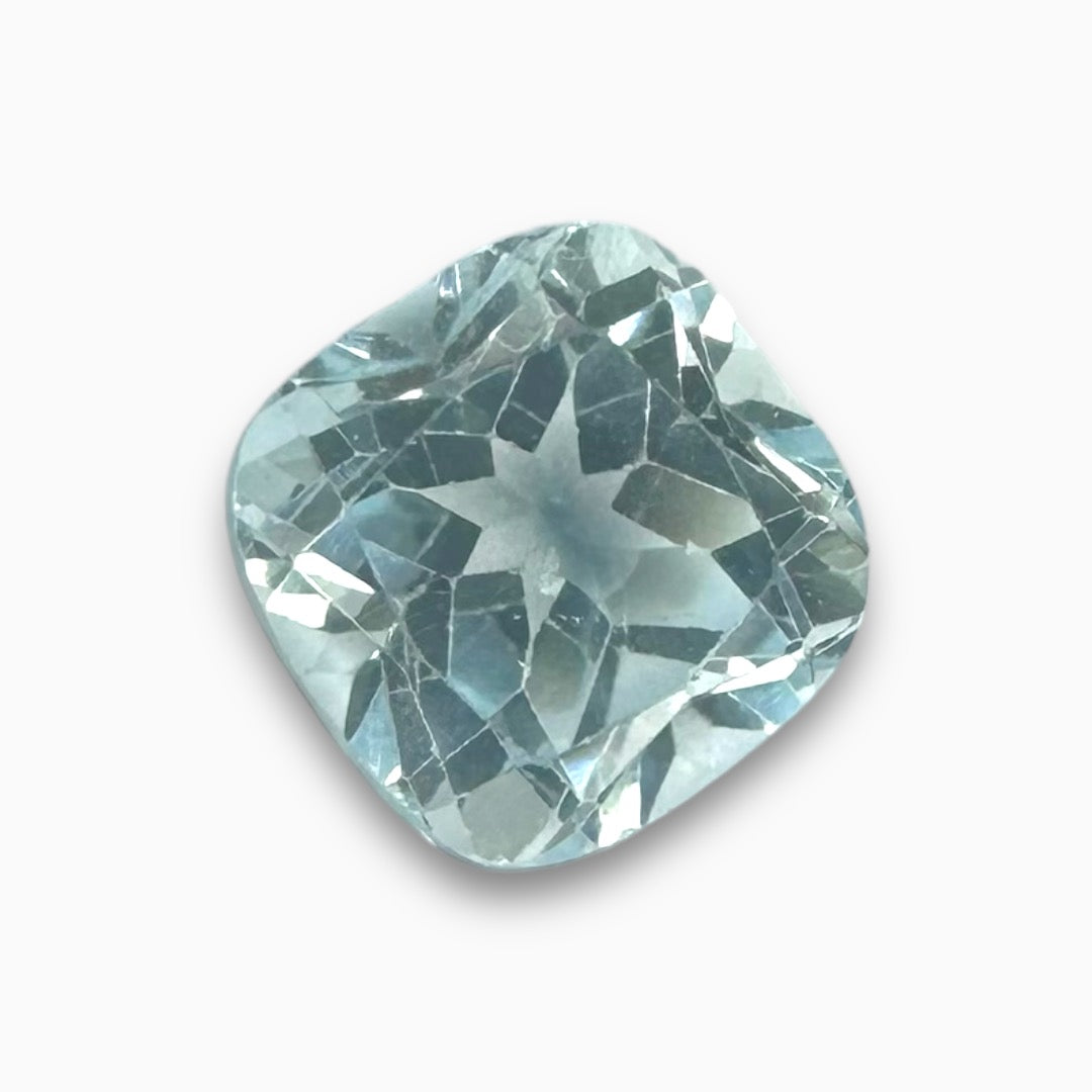 Buy Metallic Blue Color Topaz 1.93 Carats Cushion Shape Size 7X7mm