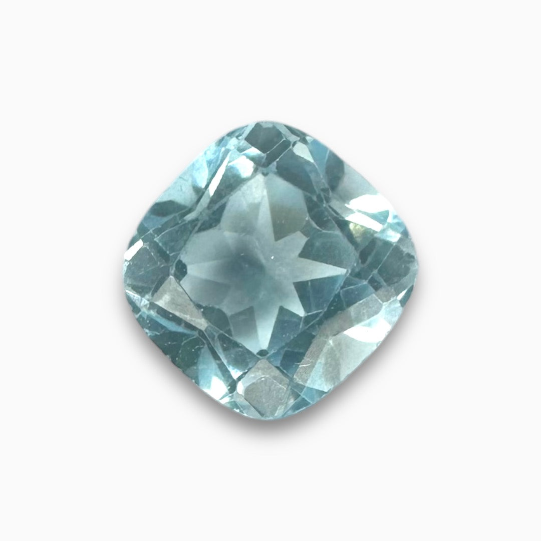 Buy Sky Blue Topaz Stone 1.97 Carats Cushion Shape Size 7X7mm