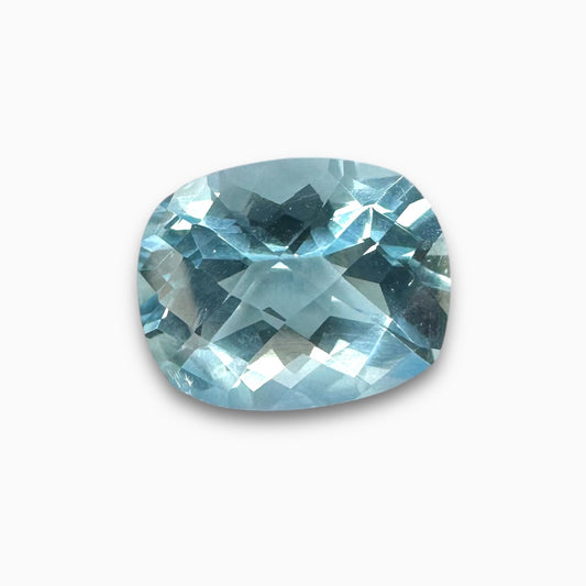 Buy Rose Cut Sky Blue Topaz 4.03 Carats Long Cushion Shape Size 10.5X8.5mm