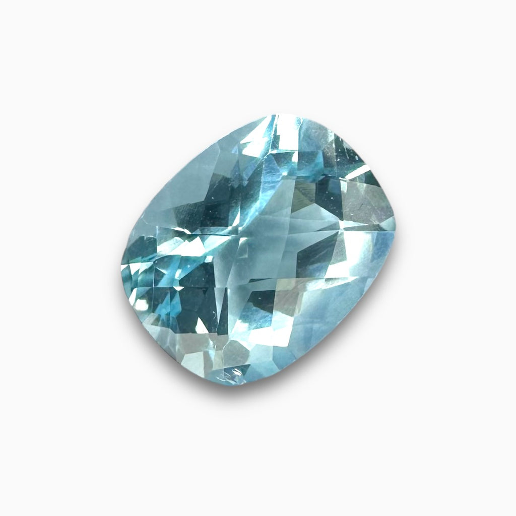 Buy Rose Cut Sky Blue Topaz 4.03 Carats Long Cushion Shape Size 10.5X8.5mm