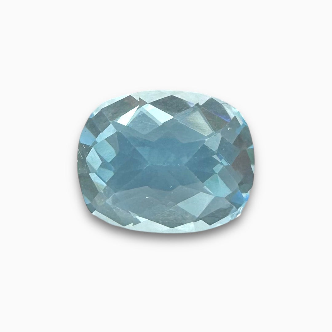 Buy Rose Cut Sky Blue Topaz 4.03 Carats Long Cushion Shape Size 10.5X8.5mm