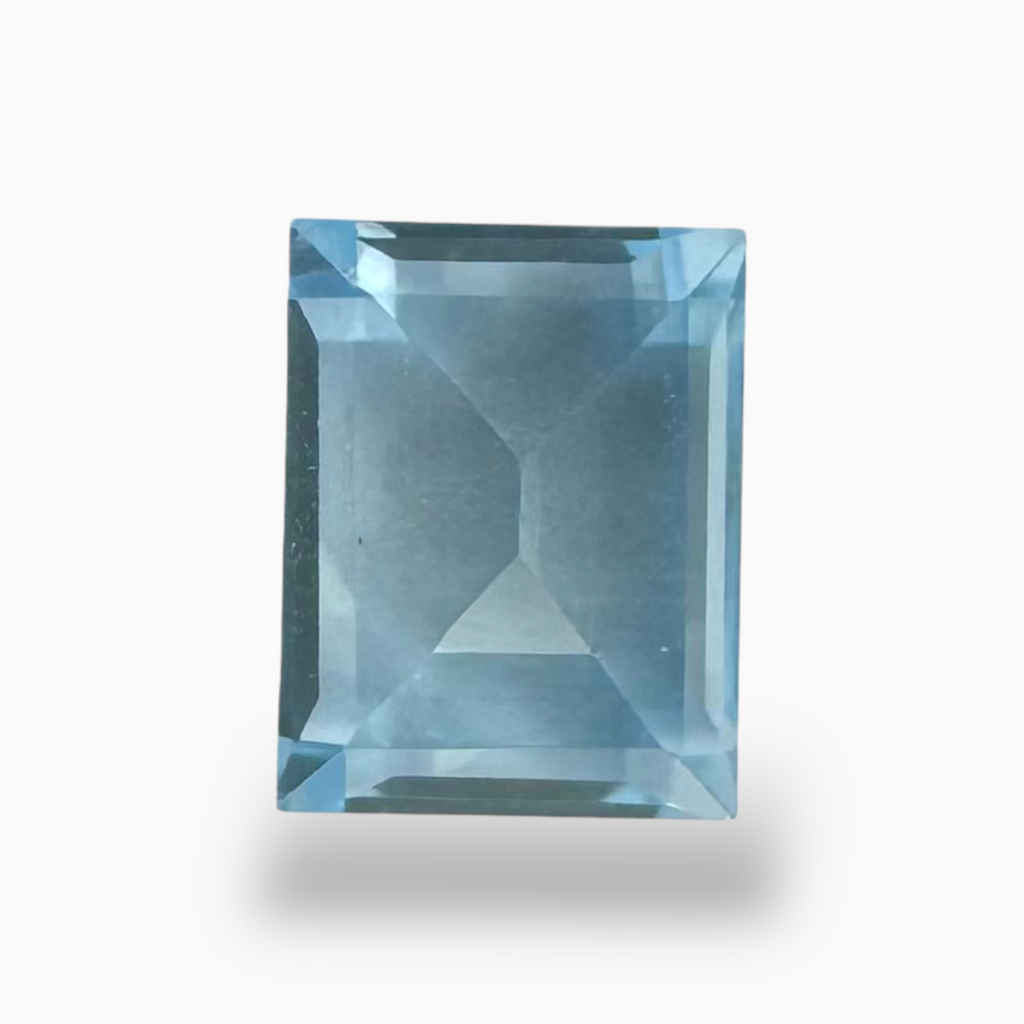 Buy Natural Sky Blue Topaz Stone 3.10 Carats  Baguette Cut Shape Size 9X7mm