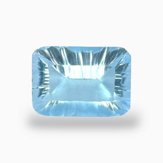 Buy Light Sky Blue Topaz 6.25 Carats Emerald Cut Shape Size 14X10mm Laser Cut