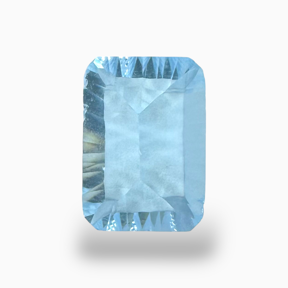 Buy Light Sky Blue Topaz 6.25 Carats Emerald Cut Shape Size 14X10mm Laser Cut