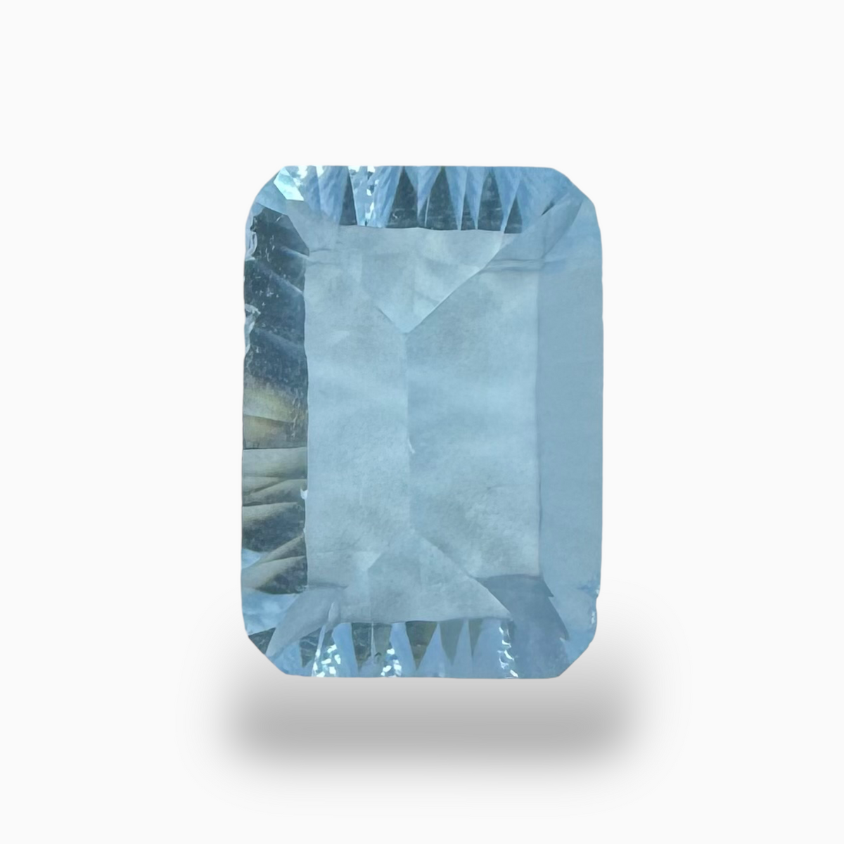 Sky Blue Topaz 8.21 Carats Emerald Cut Shape Size 15X10.5mm