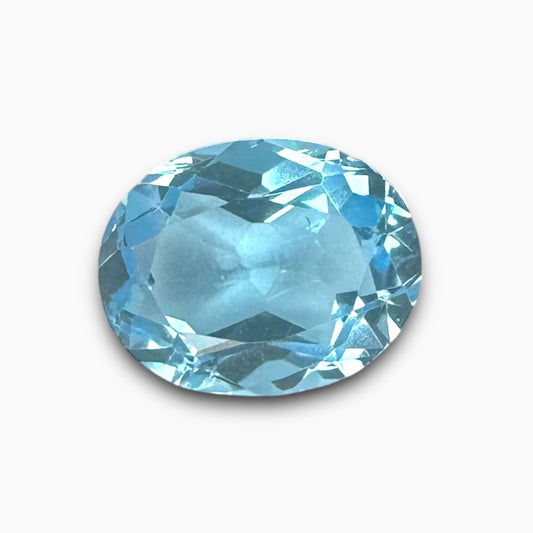 Buy Natural Sky Blue Topaz Stone 1.85 Carats Oval Shape Size 8.5X6.8mm