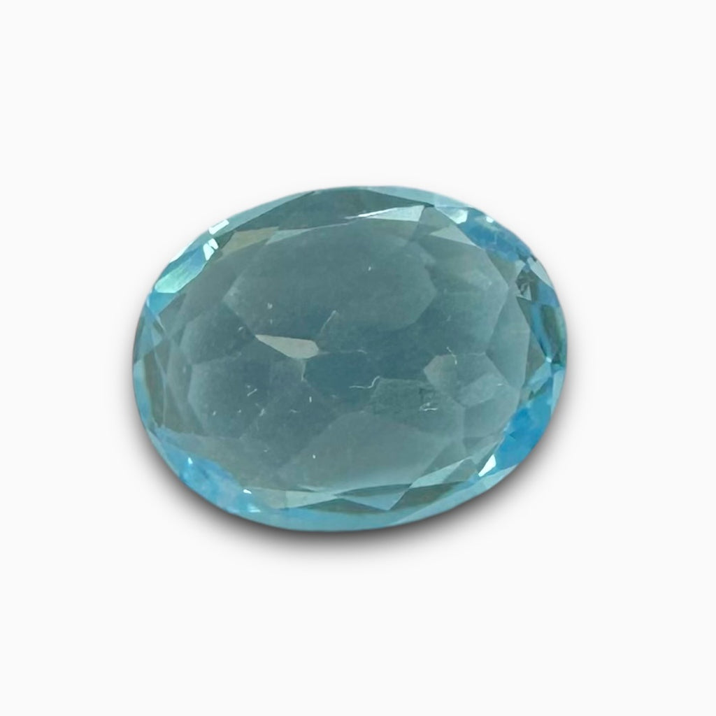 Buy Natural Sky Blue Topaz Stone 1.85 Carats Oval Shape Size 8.5X6.8mm