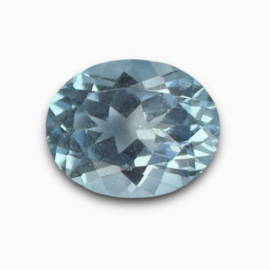 Natural Sky Blue Topaz Stone 5.29 Carats Oval Shape Size 12X10mm African Origin