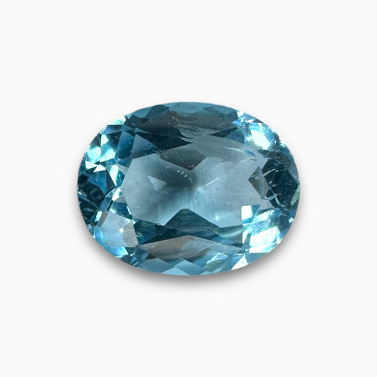 Buy Natural Sky Blue Topaz Stone 2.19 Carats Oval Shape Size 9X7mm