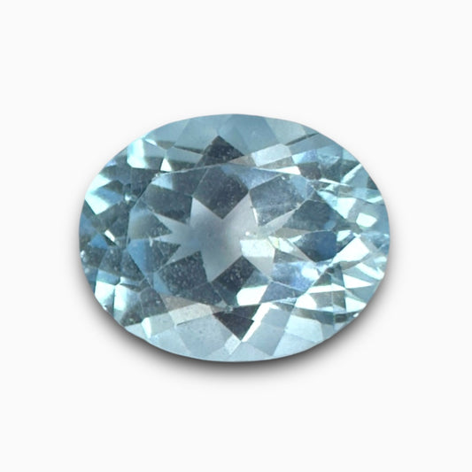 Natural Sky Blue Topaz Gemstone 6.10 Carats Oval Shape Size 12X10mm African Origin