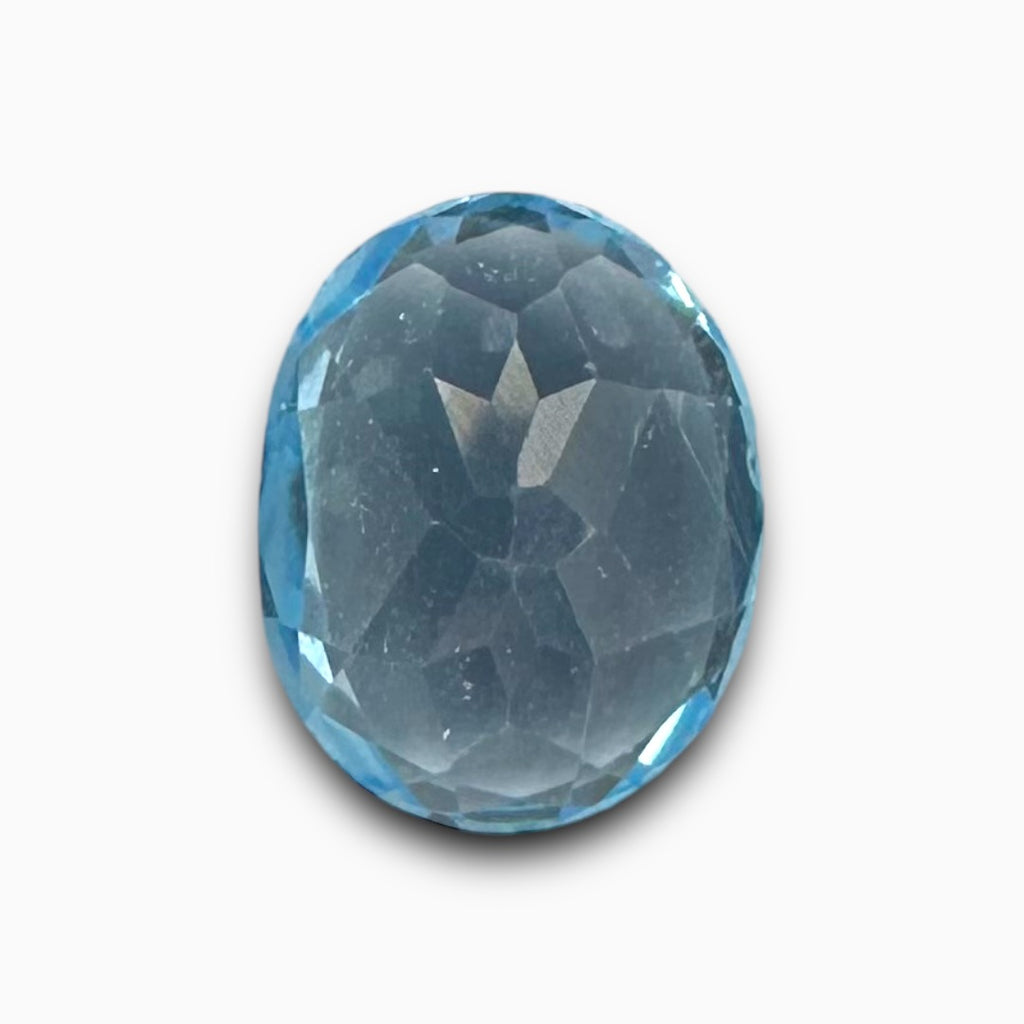 Buy Natural Sky Blue Topaz Stone 1.86 Carats Oval Shape Size 8.7X6.8mm African Origin