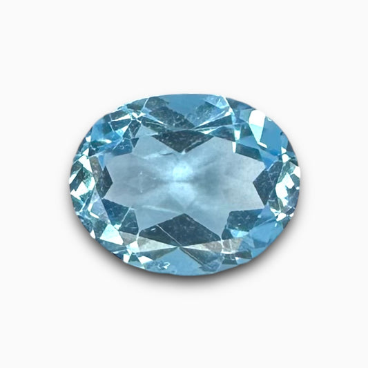 Buy Natural Sky Blue Topaz Stone 1.86 Carats Oval Shape Size 8.7X6.8mm African Origin