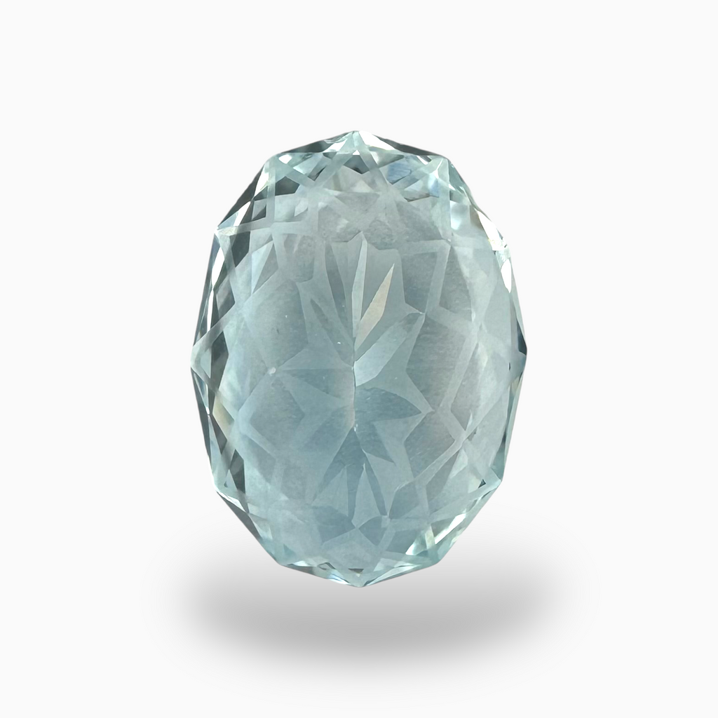 Buy Sky Blue Topaz Natural Stone 13.65 Carats Oval Shape Size 17.5X13mm Fancy Cut