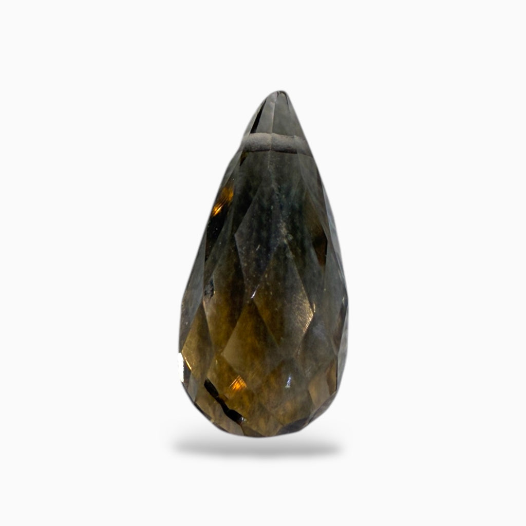 Smoky Topaz Briolette Stone For Jewellery From 1 - 10 Carats