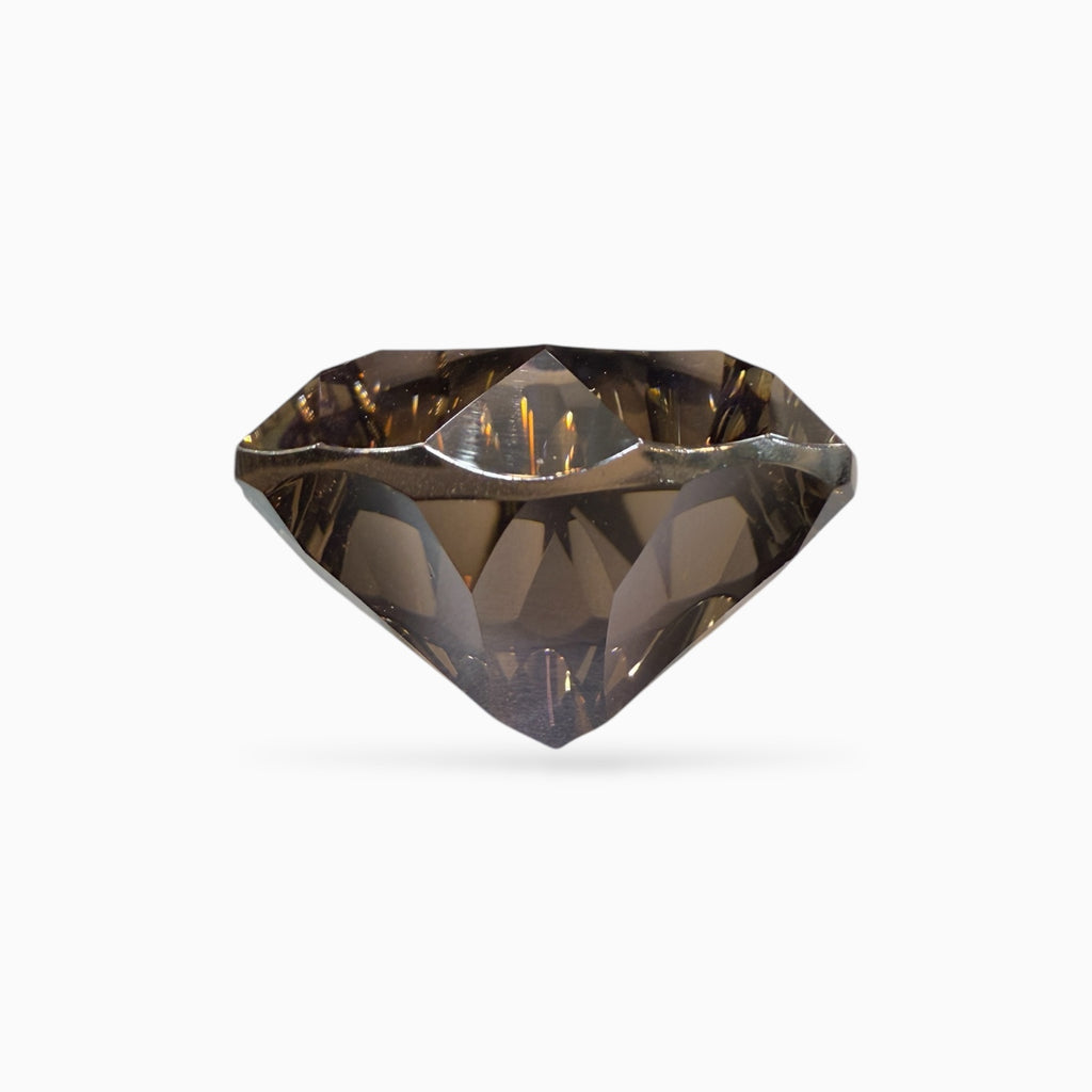 Smoky Topaz Cushion Fancy Cut 60.17 Carats 25 mm