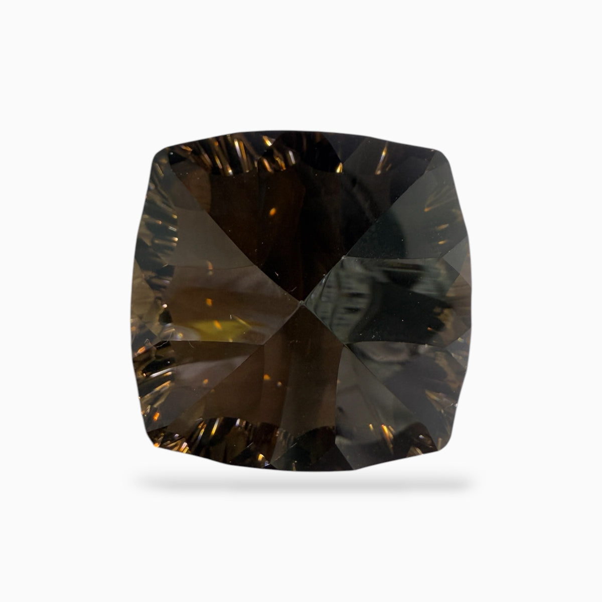 Smoky Topaz Cushion Fancy Cut 60.17 Carats 25 mm
