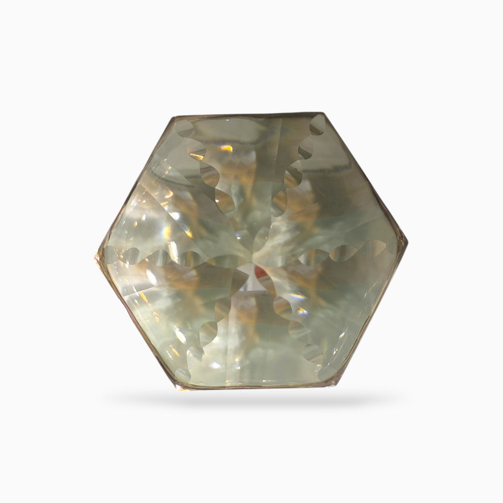 Smoky Topaz Fancy Cut 82.81 Carats 28  mm