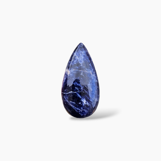 Sodalite Gemstone 29.97 Carats with 36 by 18.5 mm Pear Cut Shape