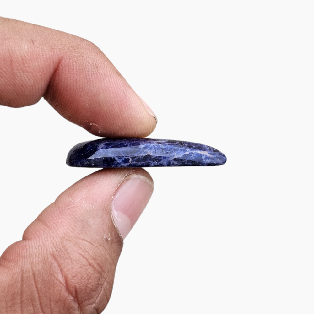 Sodalite Gemstone 29.97 Carats with 36 by 18.5 mm Pear Cut Shape