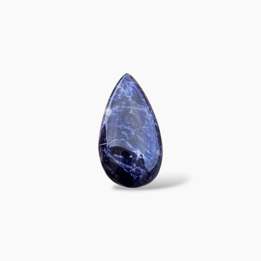 Sodalite Gemstone 29.97 Carats with 36 by 18.5 mm Pear Cut Shape
