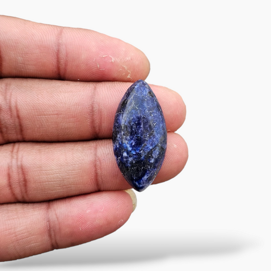 Sodalite Gemstone in 26.91 Carats with 32 by 16.4 mm in Size