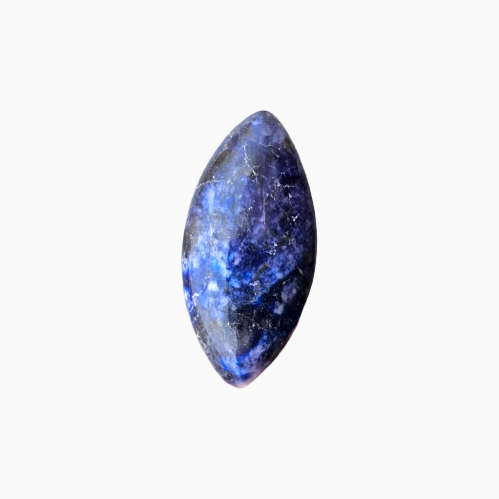 Sodalite Gemstone in 26.91 Carats with 32 by 16.4 mm in Size