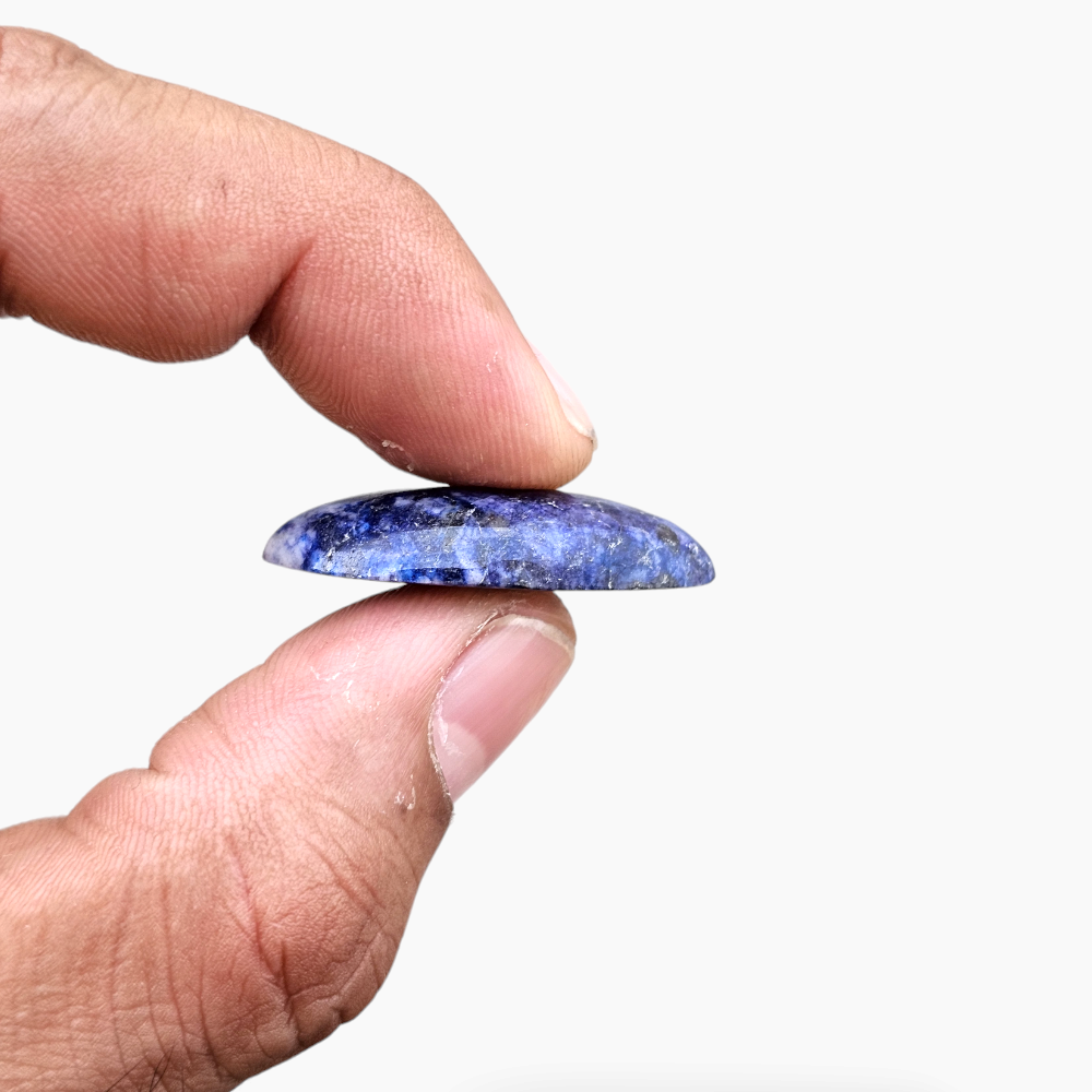 Sodalite Gemstone in 26.91 Carats with 32 by 16.4 mm in Size