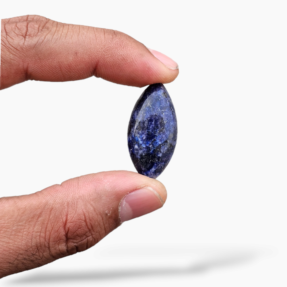 Sodalite Gemstone in 26.91 Carats with 32 by 16.4 mm in Size