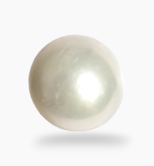 Natural Pearl Moti Stone 4.46 Carats Round Shape Size 8.5x8.5mm