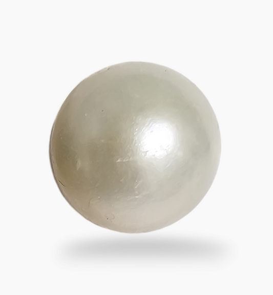 Natural Pearl Moti Stone 4.48 Carats Round Shape Size 8.5x8.5mm