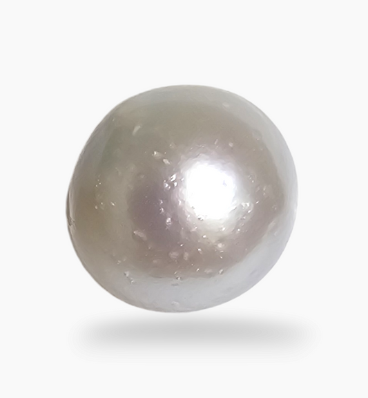 Natural Pearl Moti Stone 4.62 Carats Round Shape Size 8.6x8.6mm