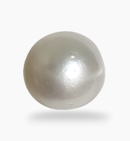 Natural Pearl Moti Stone 6.45 Carats Round Shape Size 9.8x9.8mm